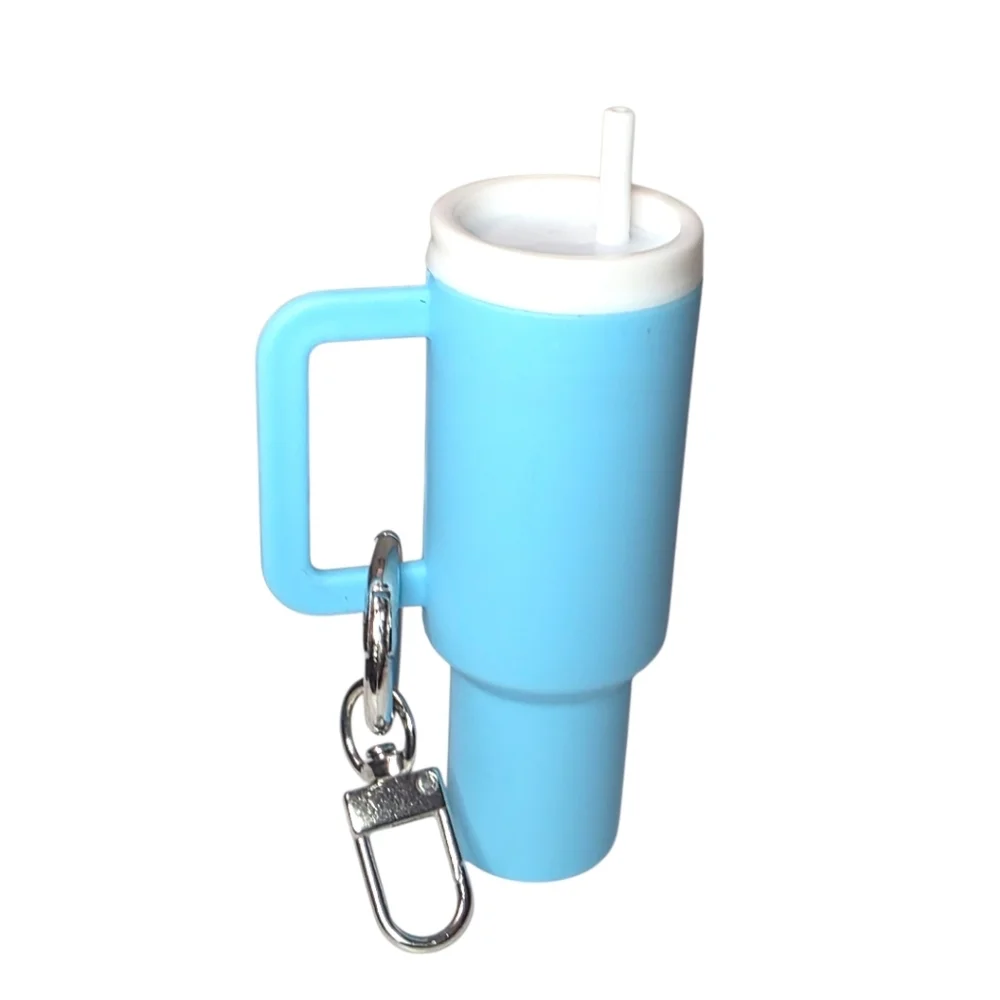 Mini Tumbler Cup Cute Stanley Style Bag Charm Turquoise